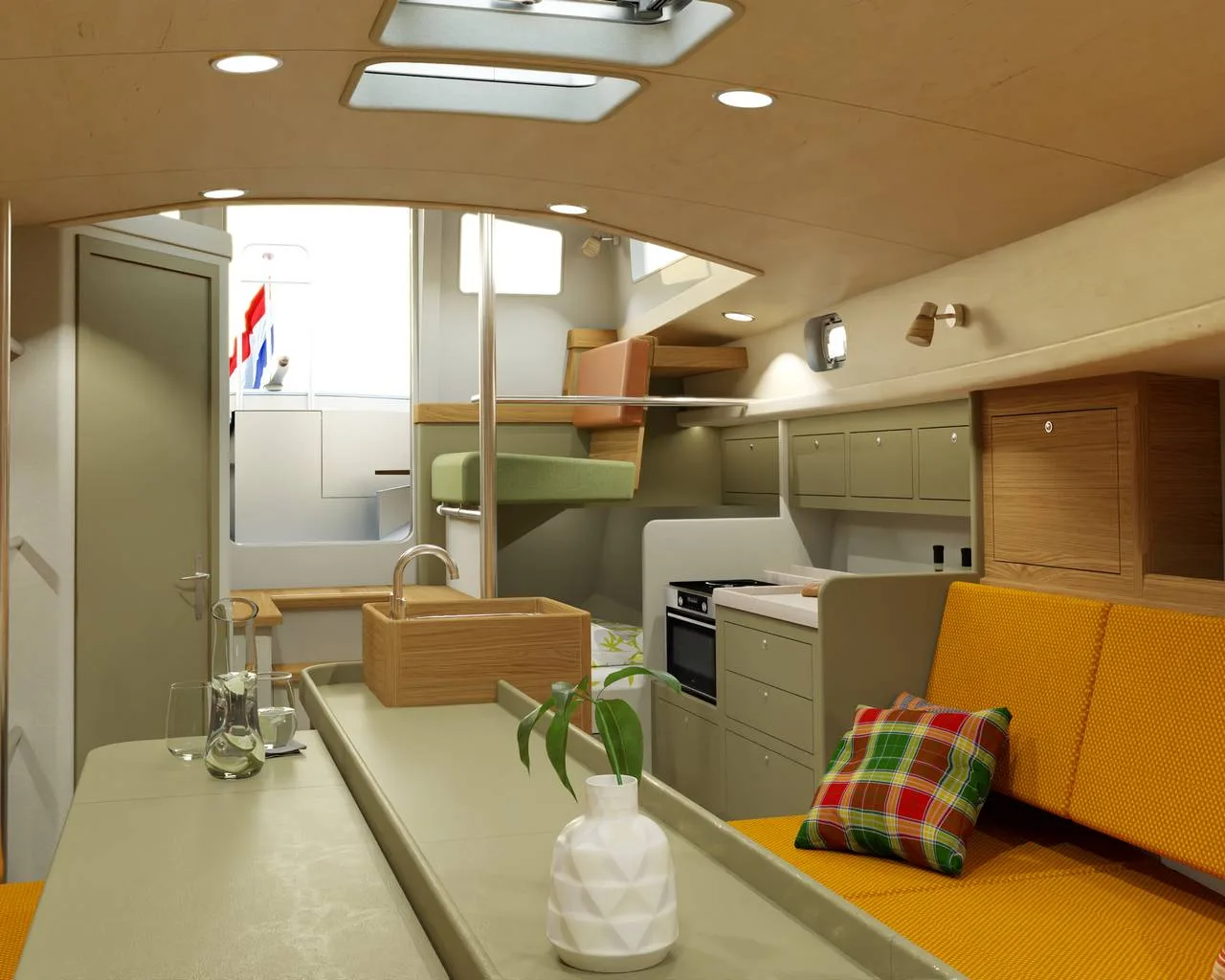 g Boats & Vans KMY Bestevaer 36 S_Y 2021 - Vintage render