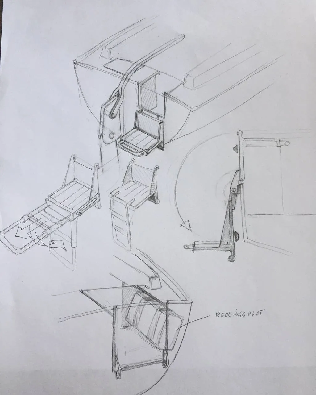 i Boats & Vans KMY Bestevaer 36 S_Y 2021 - schets principes uitstap spiegel en reddingsvlot